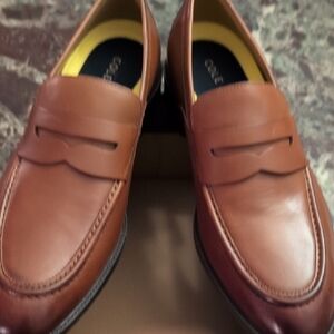 Cole Haan Men’s Tan Leather Penny Loafers